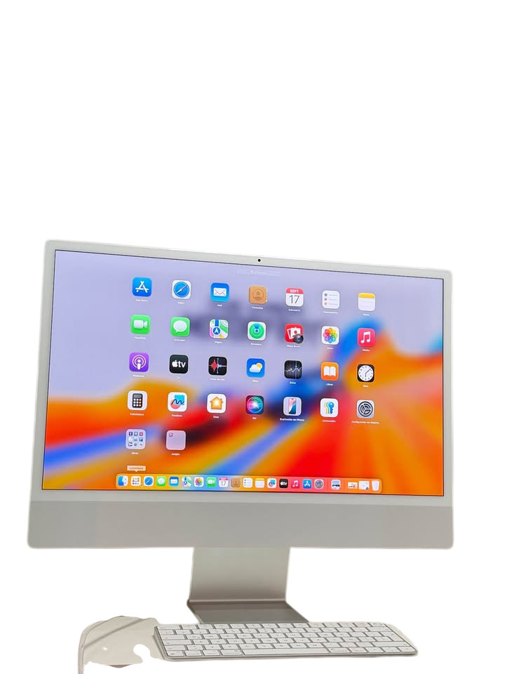 APPLE iMAC 2021 M1 | Chip M1 8 Núcleos | 8GB RAM | 256GB SSD | Pantalla 4.5K | 4x USB‑C (2 Thunderbolt) | Teclado con Touch ID | Ideal para Oficina y Edición
