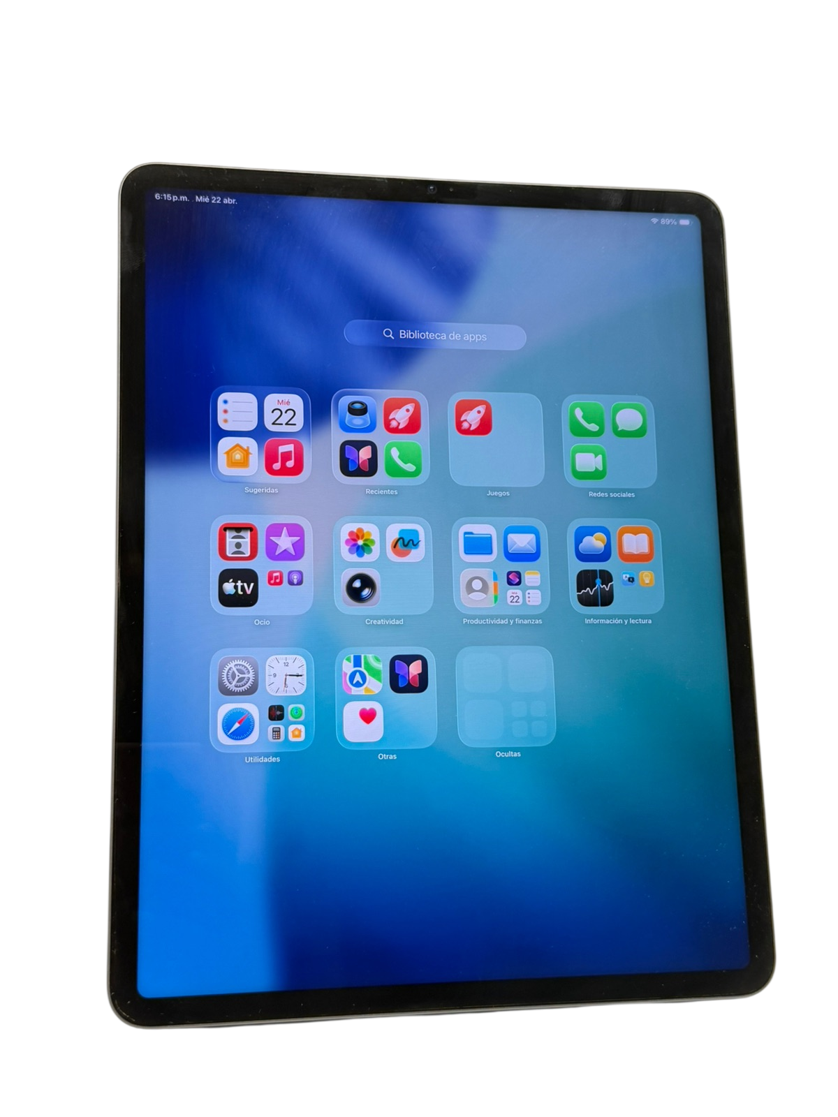 APPLE iPAD PRO 12.9" (5.ª GEN 2021) | Chip M1 | 128GB | 8GB RAM | Liquid Retina XDR Mini‑LED 120Hz | Face ID | USB‑C Thunderbolt | Gris Espacial